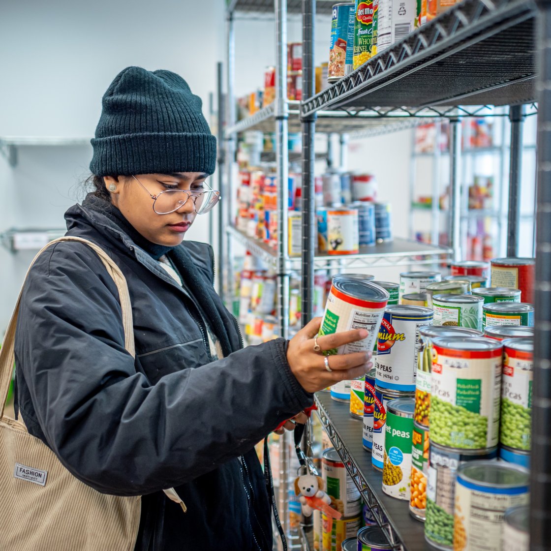 student browsing red hawk pantry 