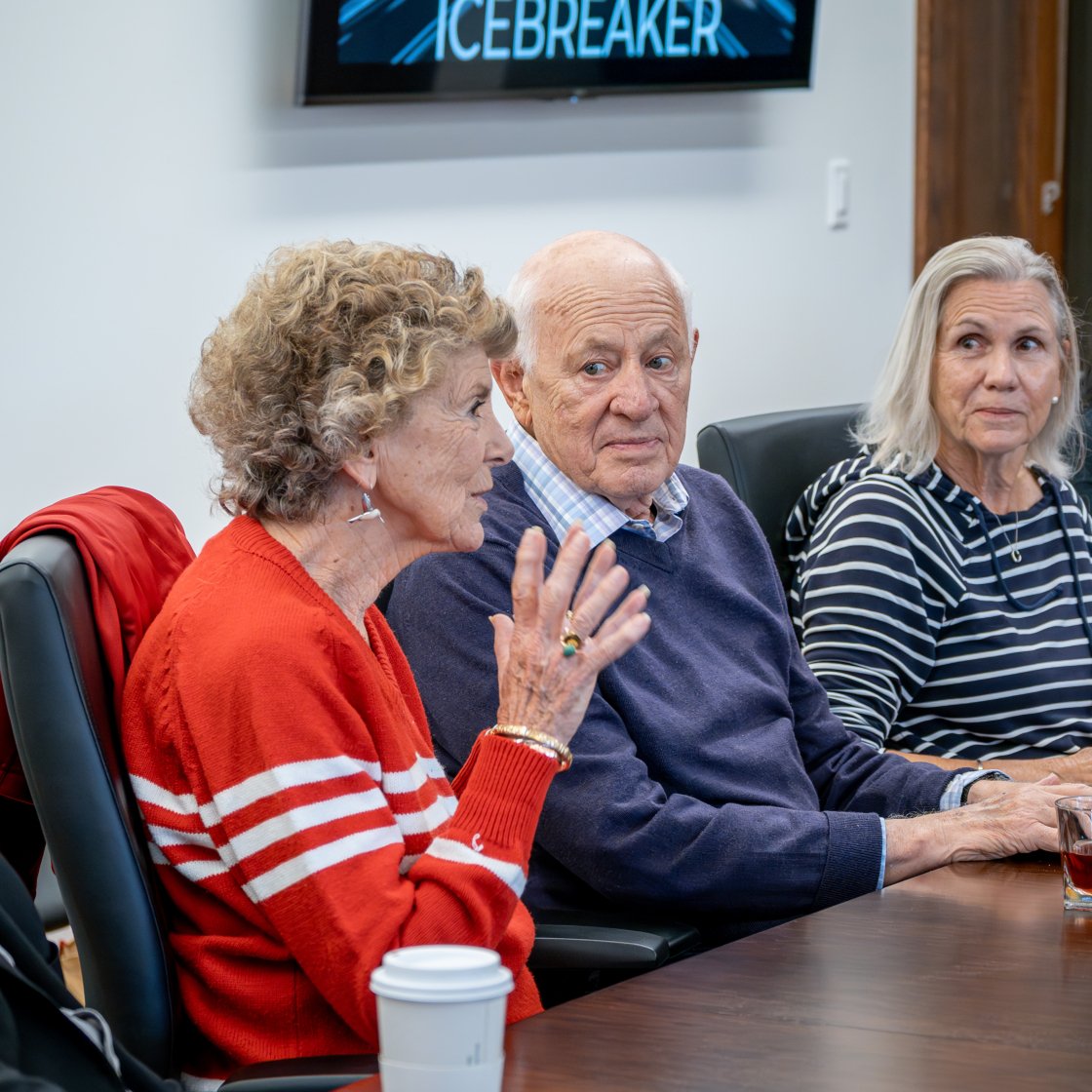 Scrofani family meets with students at Homecoming