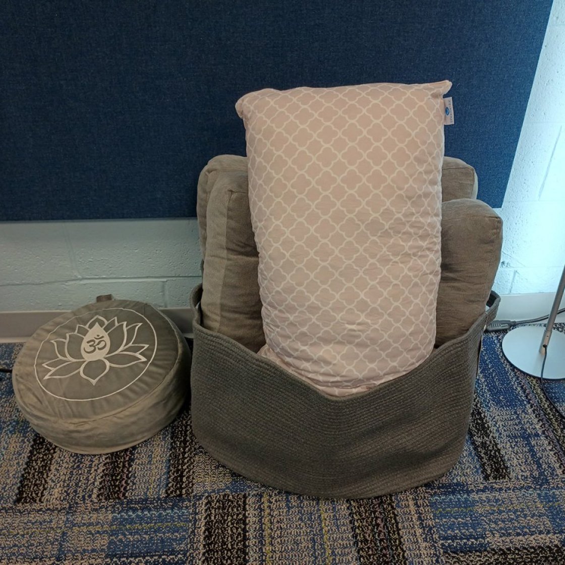 cushions in the sensory space