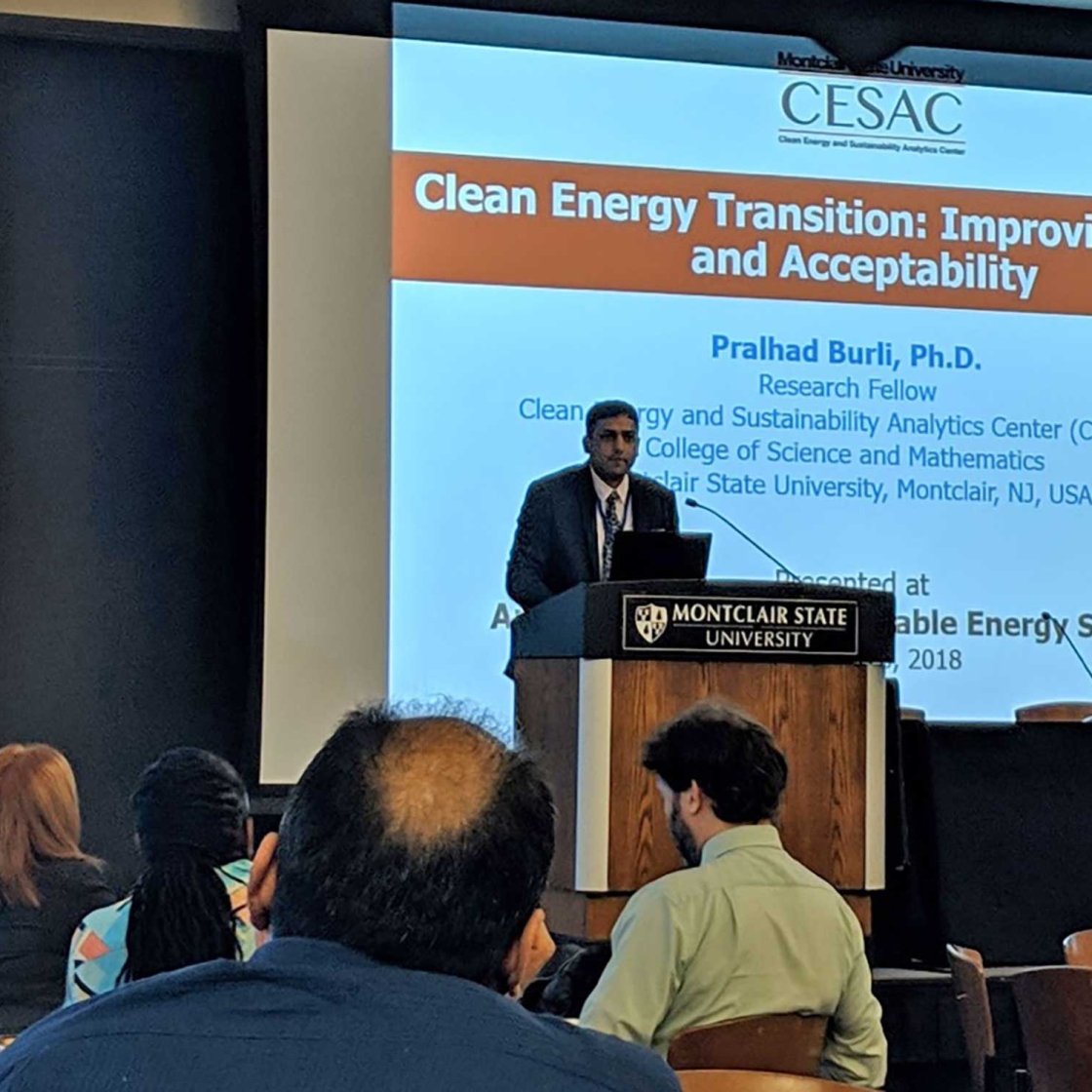 Prahlad Burli presenting at the CESAC Summit