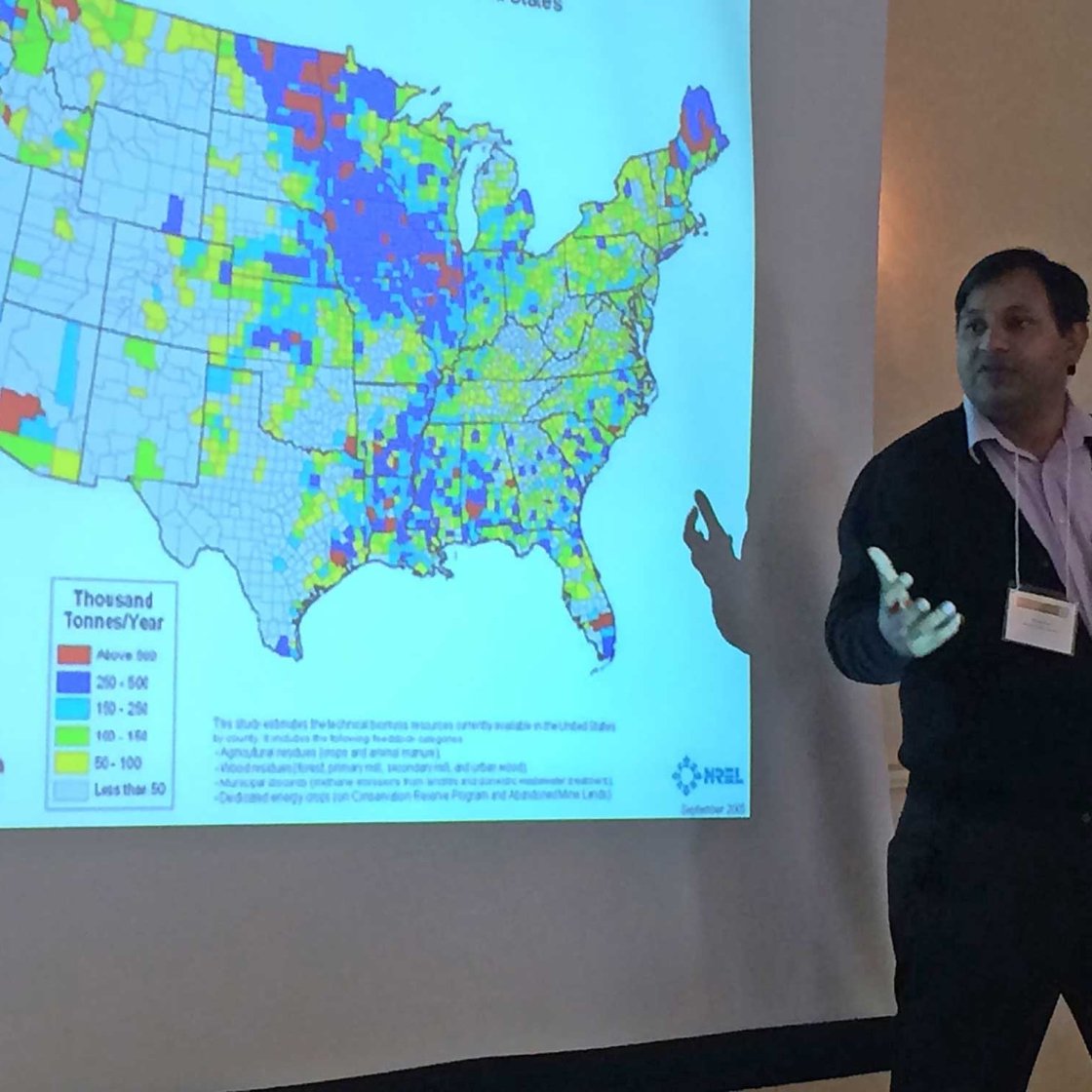 CESAC Director Dr. Pankaj Lal presenting at a conference