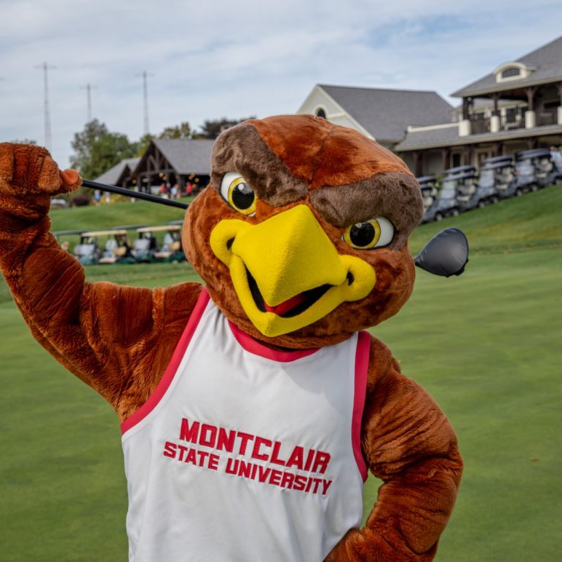 Rocky at the golf outing 