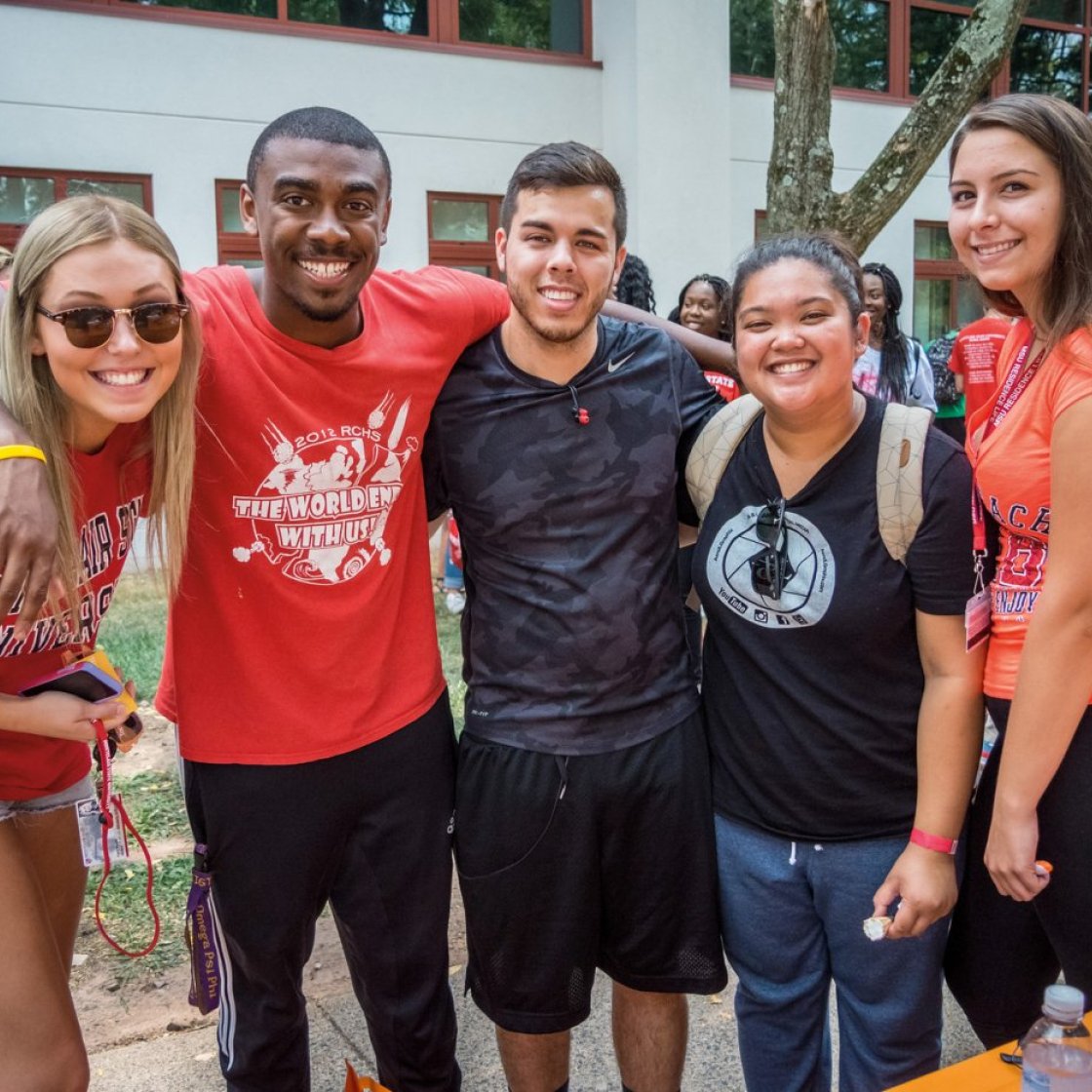 Students at Opening Day