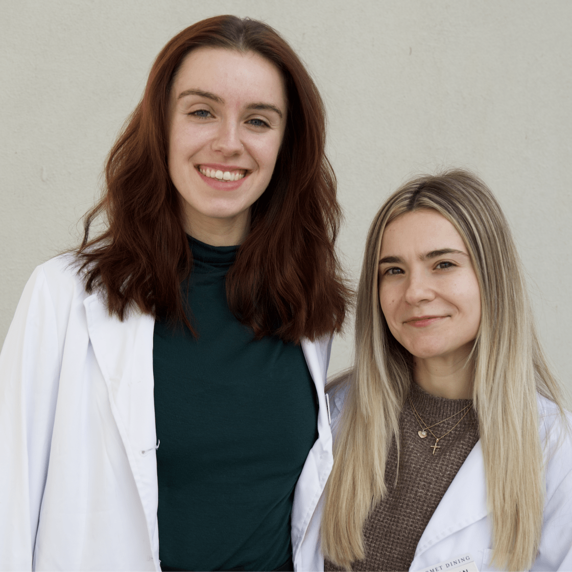 Gourmet Dining dietitian's Jessica Carr and Sheridan Van Biert