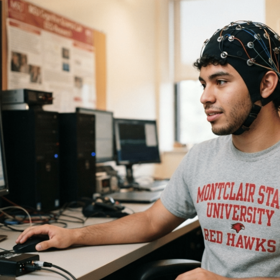 Montclair student working on PC