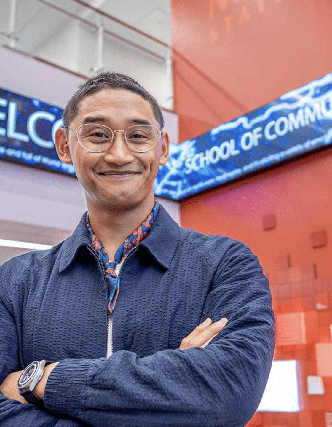Josh Dela Cruz on Montclair State University Campus