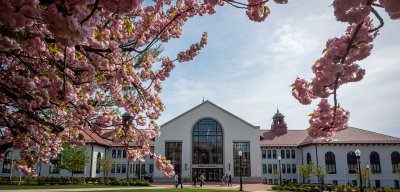 Cole Hall in Spring