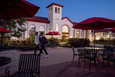 Exterior of the School of Communivcations and Media building at Montclair State