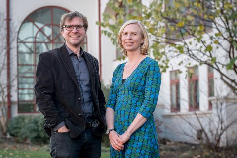 Photo of Associate Professors Pascale LaFountain and Thomas Herold