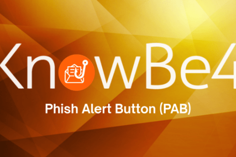 Orange background with the Knowbe4 logo