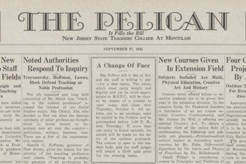 student newspaper heading