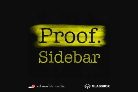 Logo for "Proof Sidebar" Podcast