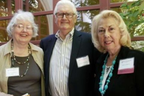 From left: Mary Derengowski-Stein, William McCreath, and Maria Schantz '60 MA at the Montclair State Retirees Luncheon, June 4, 2013