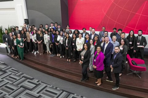 Feliciano students at ADP office