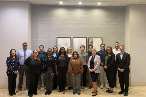 Feliciano students with Hyatt executives