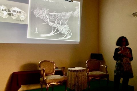 Dr. Teresa Fiore gives a presentation to an audience