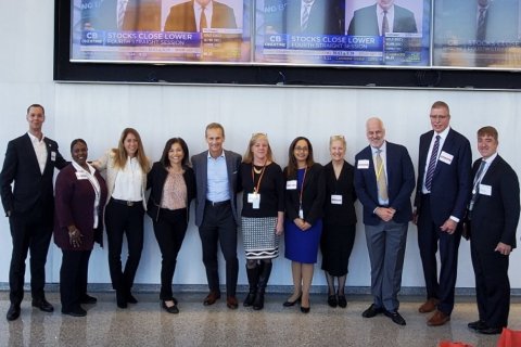 Feliciano staff with Prudential executives 