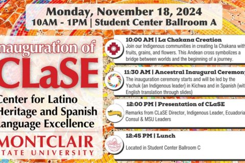 A flyer with lots of text for the Inauguration of CLaSE