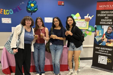 students pose with their treats from CSSEE
