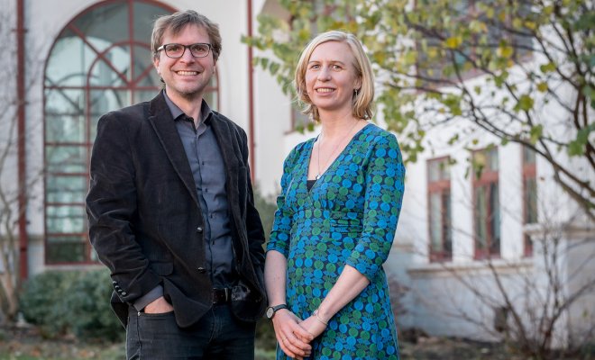 Photo of Associate Professors Pascale LaFountain and Thomas Herold