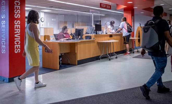 sprague library front desk