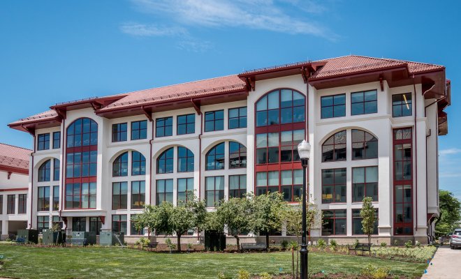 This is a picture of the CCIS building on Montclair's campus.
