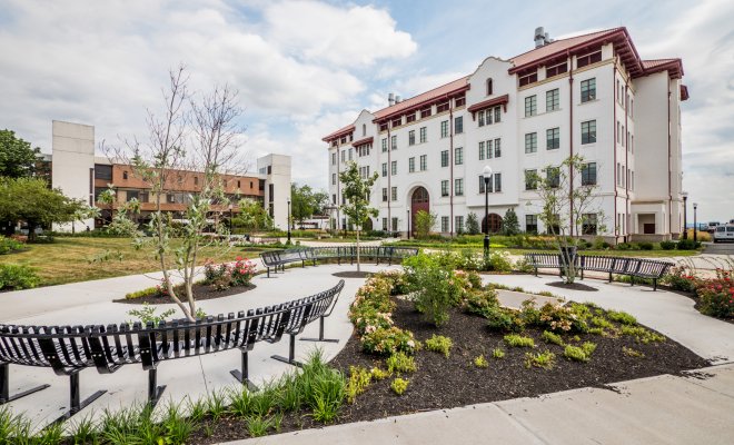 A picture of the CCIS building on campus.