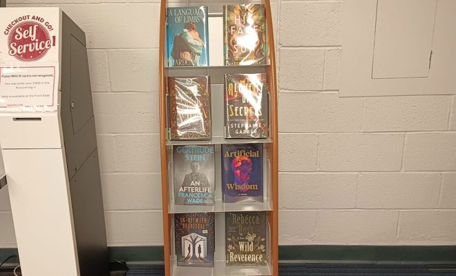 pop picks shelf with leisure books