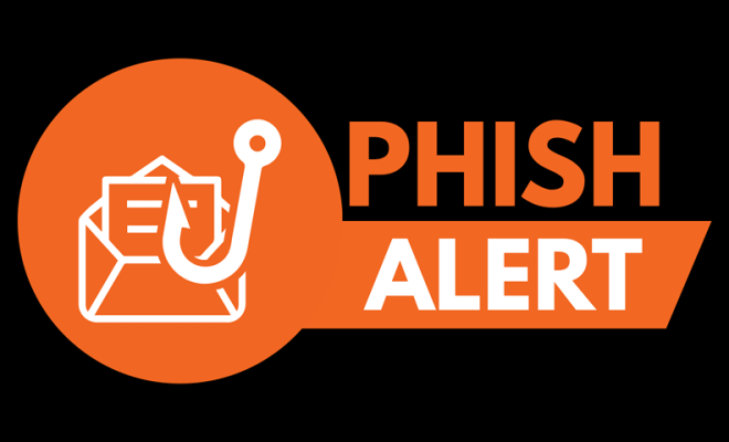 Phish Alert Button logo that says Phish Alert