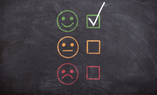 a checkmark next to a smiling image