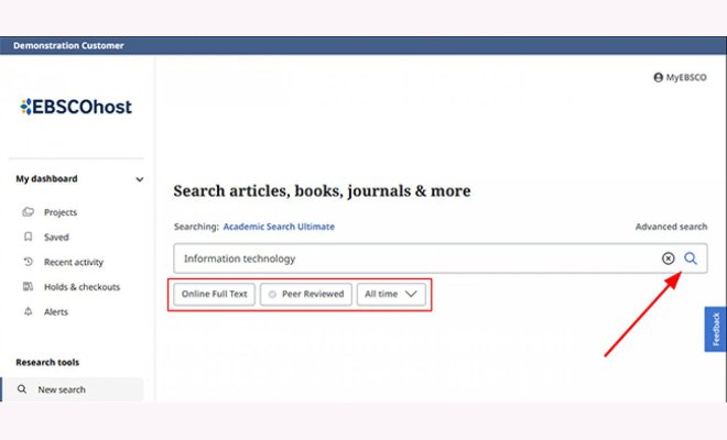 new ebsco interface
