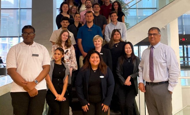 Feliciano hospitality group photo of students