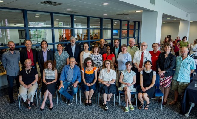 group photo of university authors