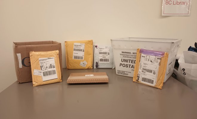 various packages on a table