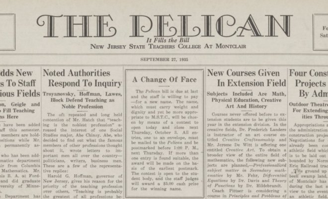 student newspaper heading