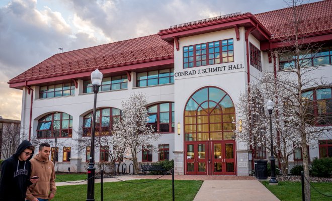 A picture of Schmitt Hall at Montclair.