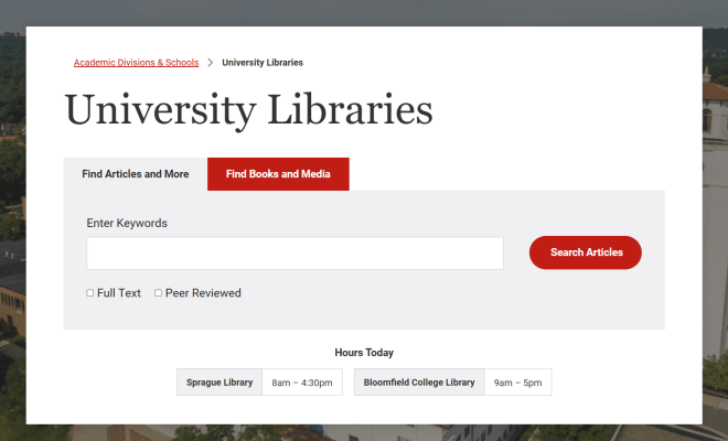 library-search-box