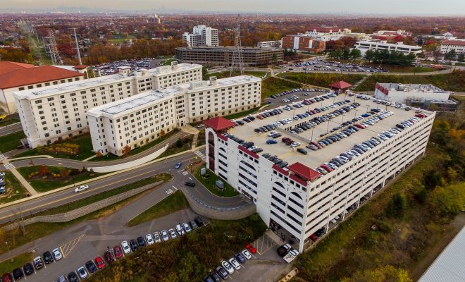Aerial Campus Parking