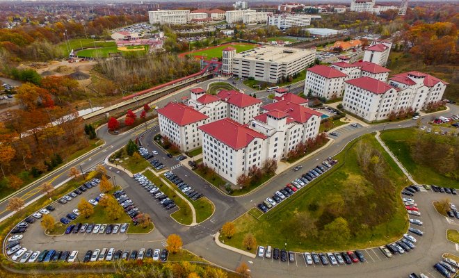 Aerial Campus Parking