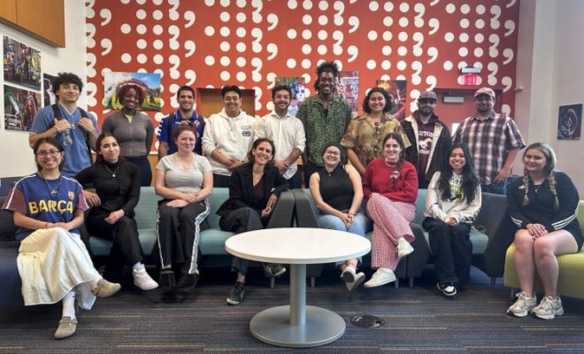 Advanced Journalism Seminar class, photo by Professor Tom Franklin