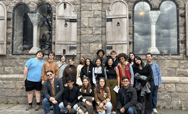 Music History Field Trip to Cloisters Group photo