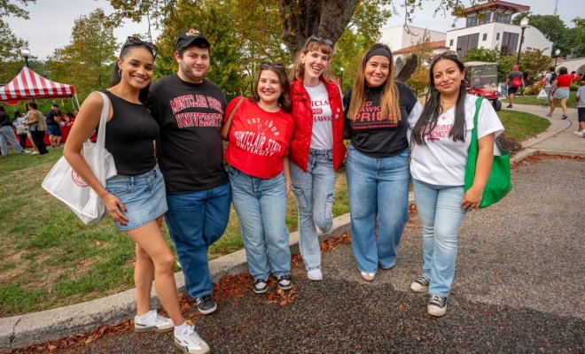 group of students at homecoming