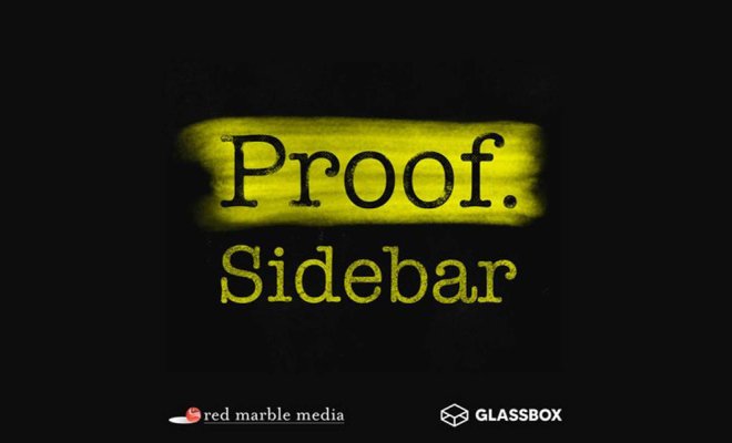 Logo for "Proof Sidebar" Podcast
