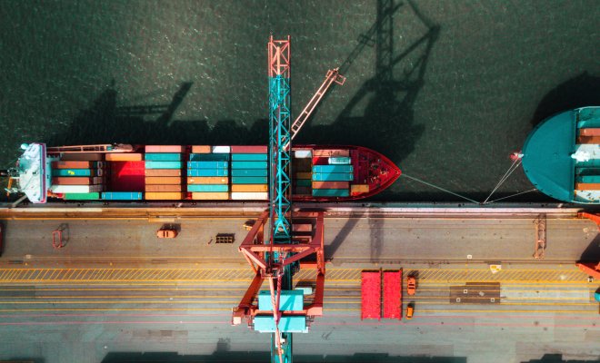 Overhead image of crane