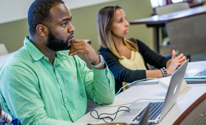 Students in class