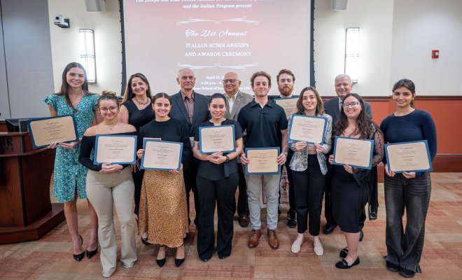 CHSS Coccia 2024 Italian Scholarship Recipients