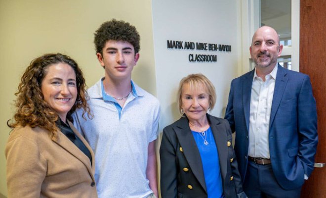 Ellan Ben-Hayon ’96 and his family