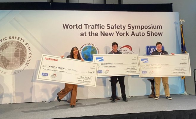 Product Design Students Win 1st, 2nd, and 3rd Place at the World Traffic Safety Symposium