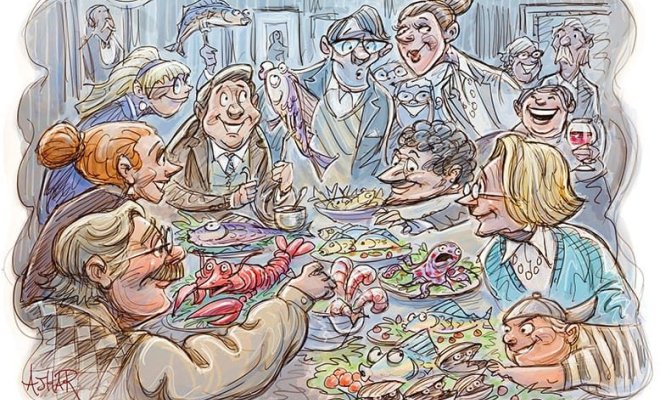 Illustration for the Feast of Seven Fishes in NJ Monthly.jpg