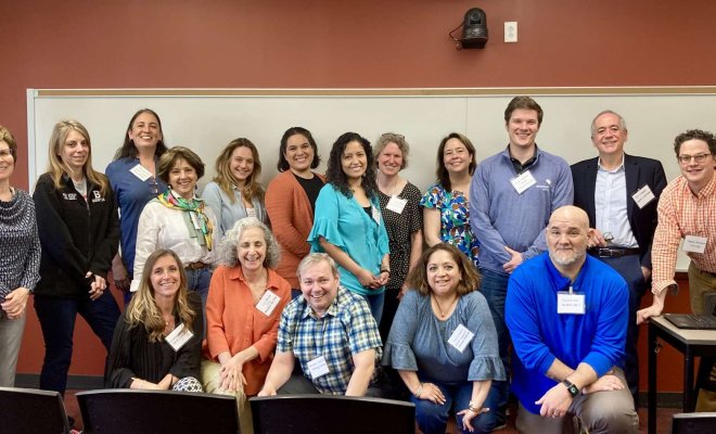 Group of faculty for the HOLA event